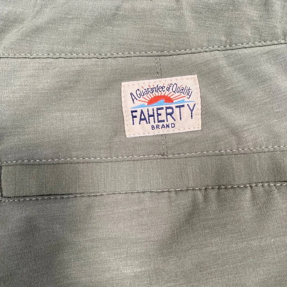 Faherty Shorts Mens 38 Green‎ All Day Lightweight Outdoor Pockets Casual Men